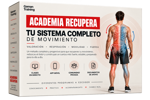 Academia Recupera, sistema completo de valoración, respiración, movilidad y fuerza sin fondo