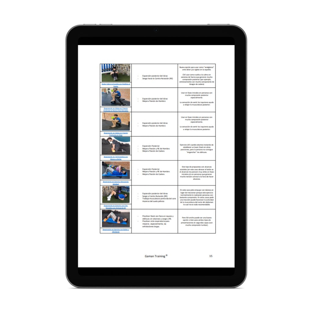BIBLIOTECA DE EJERCICIOS [CAPACIDAD DE MOVIMIENTO] 📚 Oferta FIN DE VERANO 🚀🚀🚀 - Gaman Training